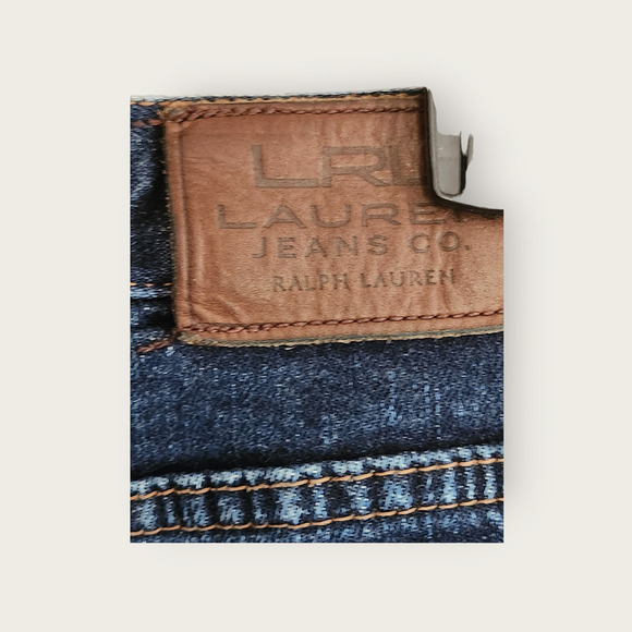 Lauren Ralph Lauren DarkWash Mid-rise Classic Bootcut Womens Jeans Size 10 - Picture 6 of 6
